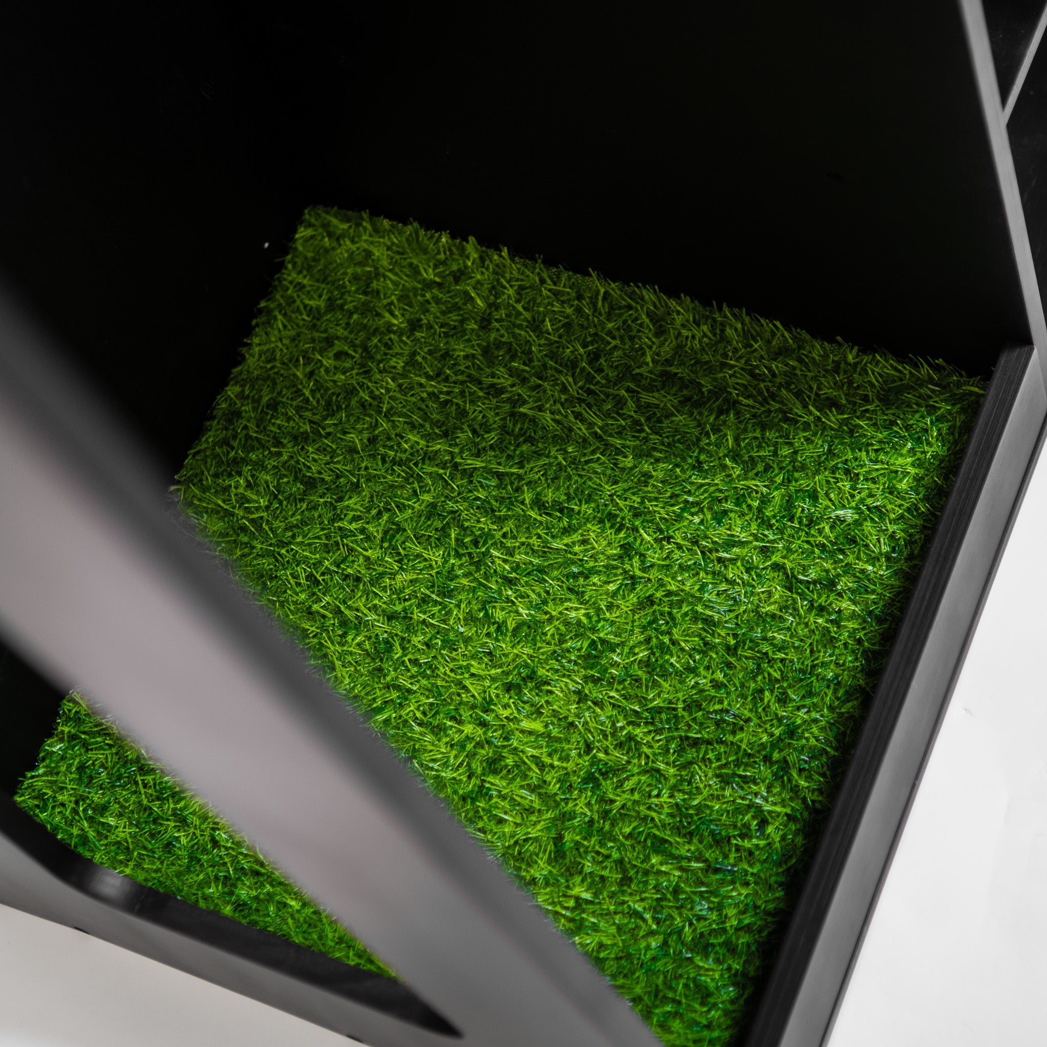 Golfbays Premium Einzeltaschen-Display aus Holz (Schwarz)