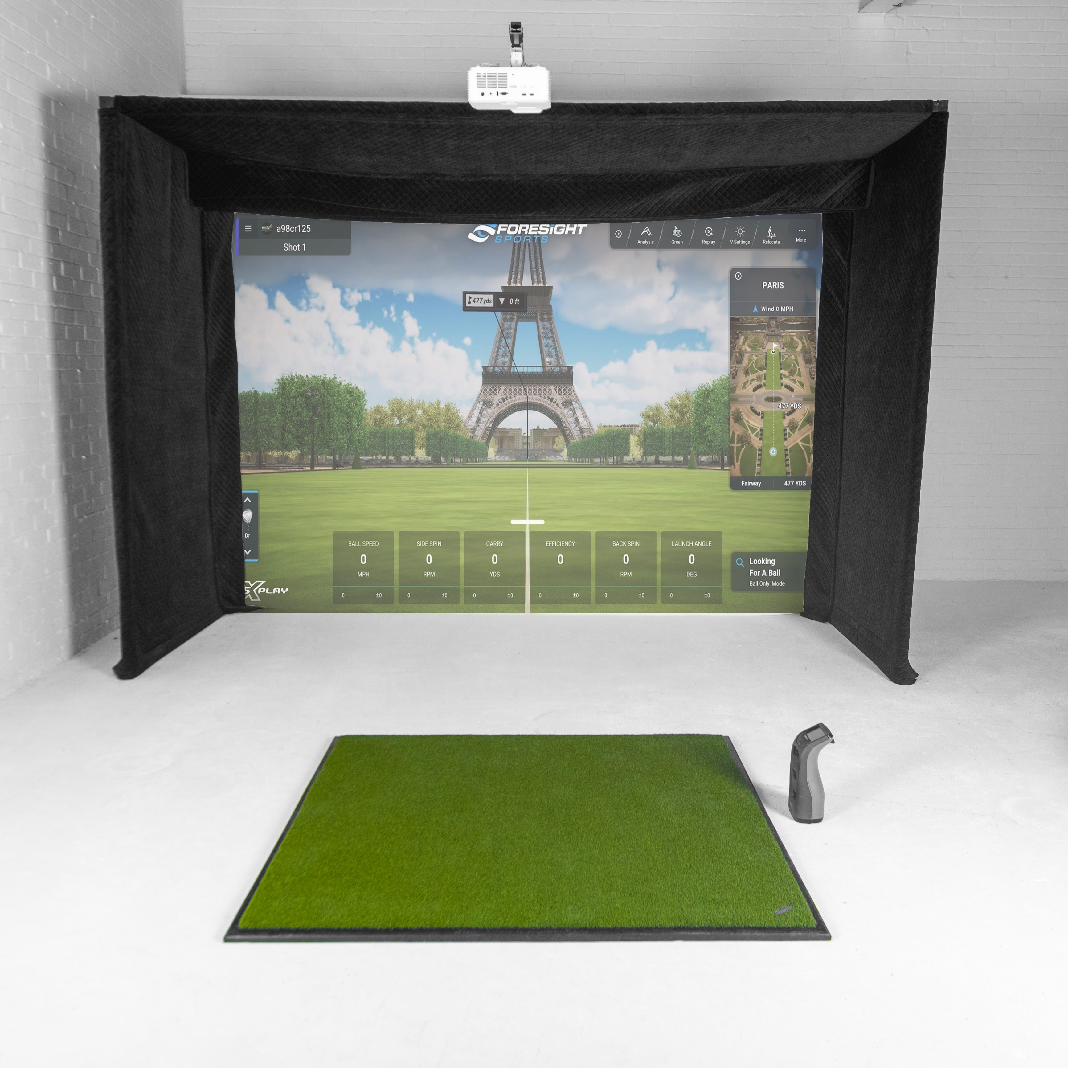 GC3 GolfBays Lux Golf-Simulator-Gehäuse-Paket