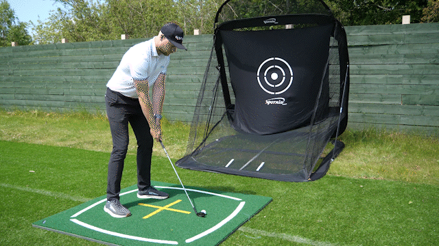 Spornia SPG-7 Golf-Übungsnetz + Lehrmatten-Paket