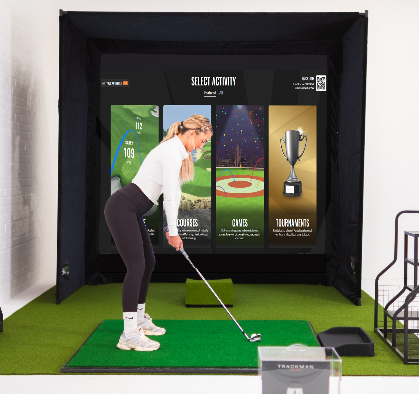 SimBox Golf-Simulator-Gehäuse - 6 Größen (kostenlose Seitenschranken im Wert von £100)