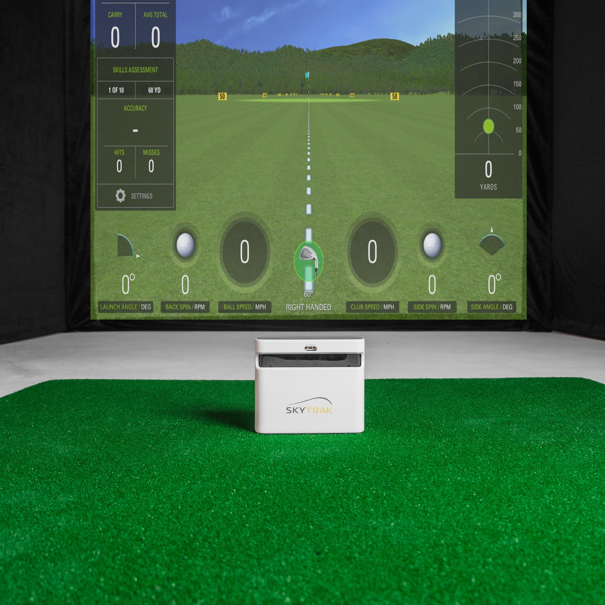 SKYTRAK + Heim-Golfsimulator-Paket