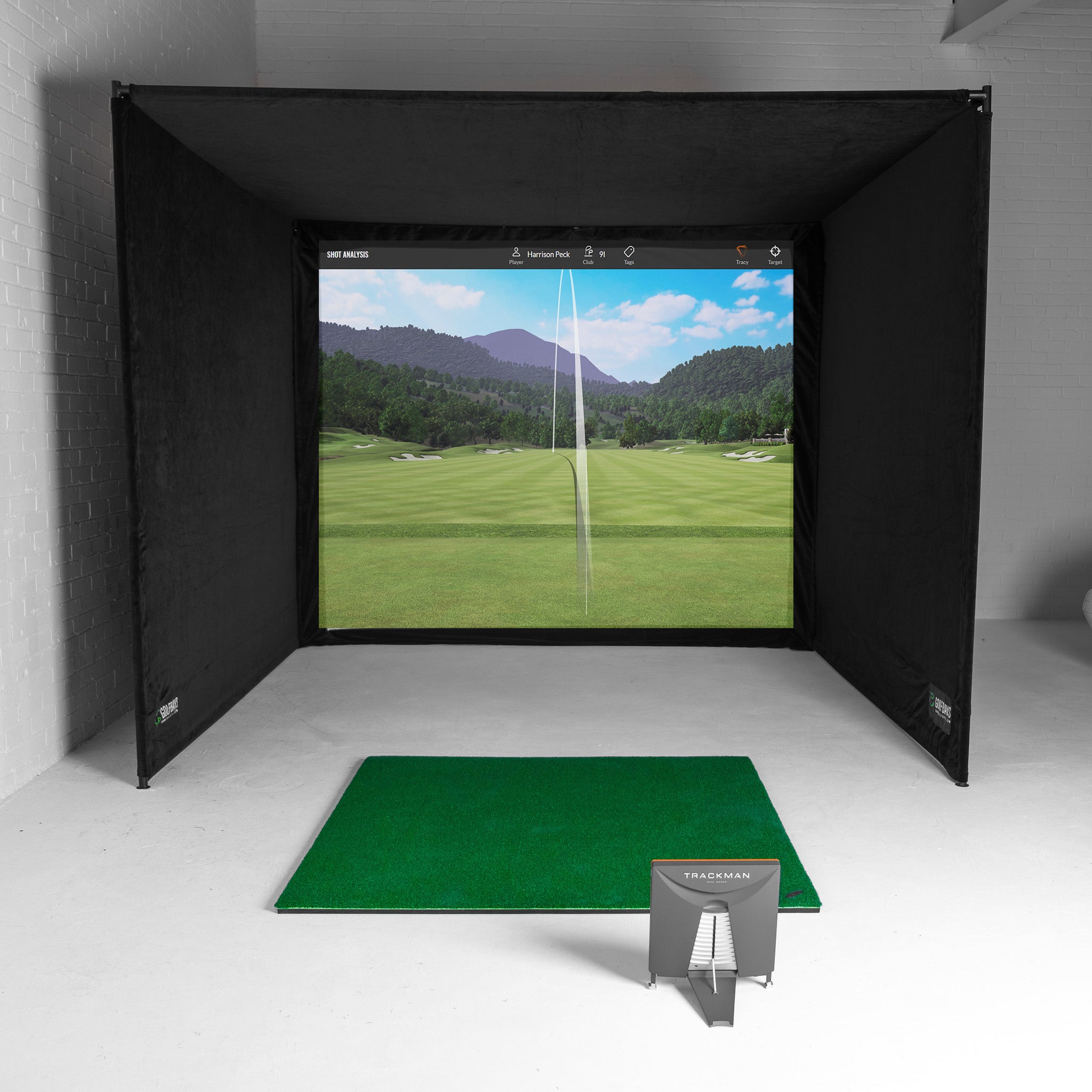 Trackman 4 Heim-Golfsimulator-Paket