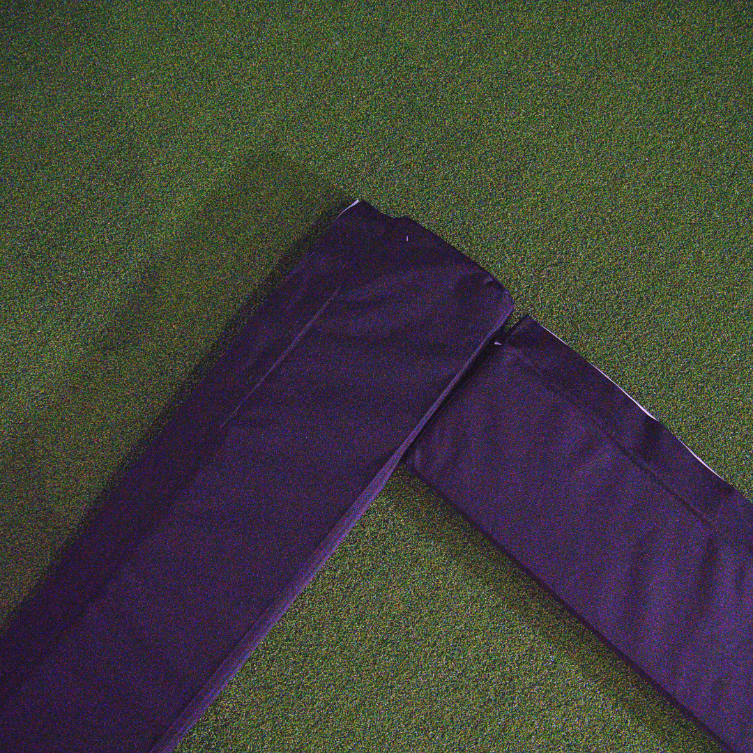 DIY-Golfsimulator-Prallschutzgitter-Set – schwarze Schaumstoffkante