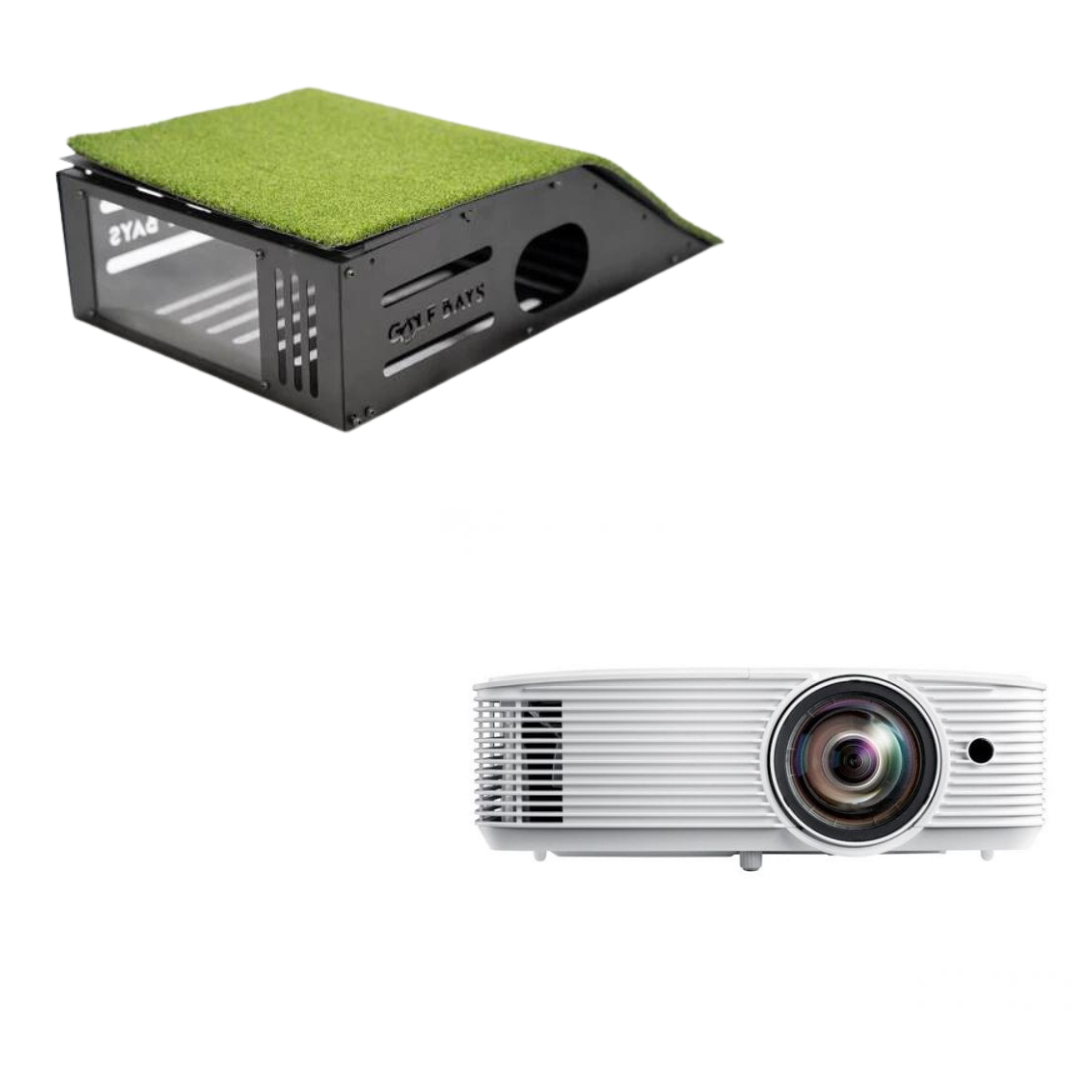 Optoma W309ST Short Throw Projektor + Bodengehäuse Bundle Golf Simulator Projektor