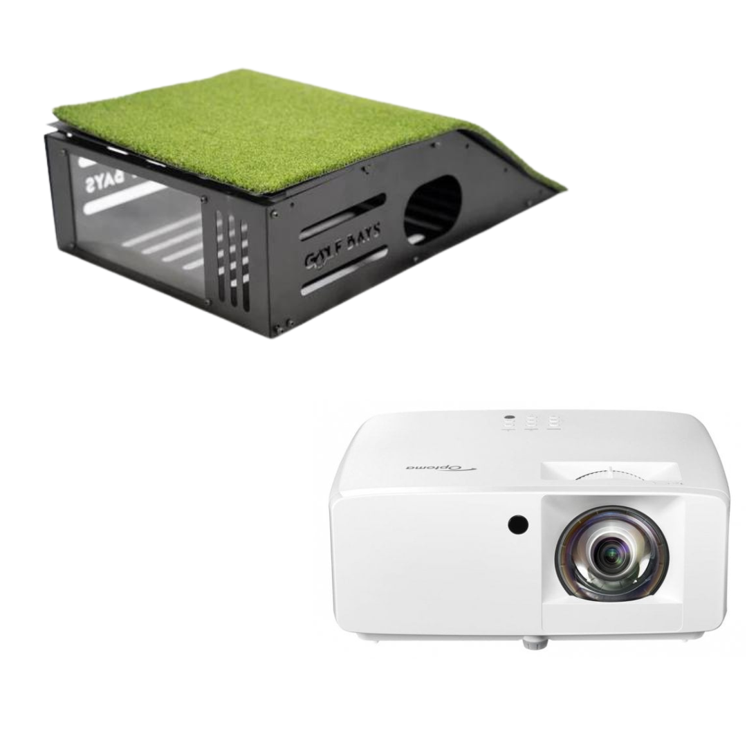 Optoma ZH450ST Short Throw Projektor + Bodengehäuse Bundle Golf Simulator Projektor