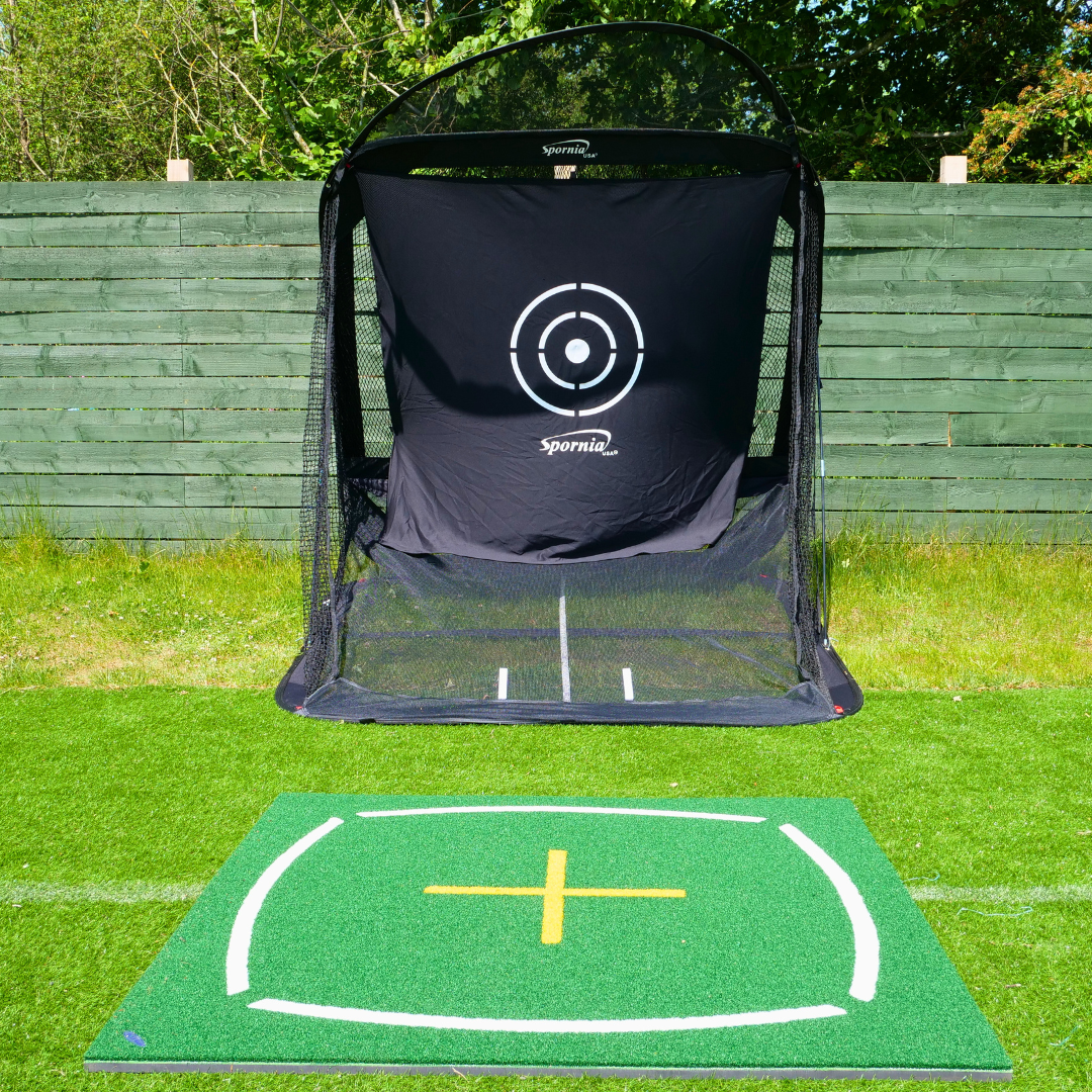 Spornia SPG-7 Golf-Übungsnetz + Lehrmatten-Paket